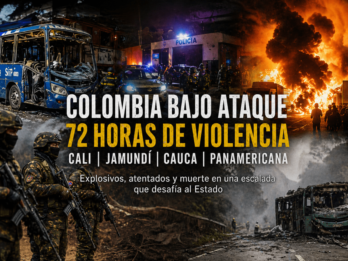 Colombia en tensión: 72 horas que confirman la mutación del conflicto