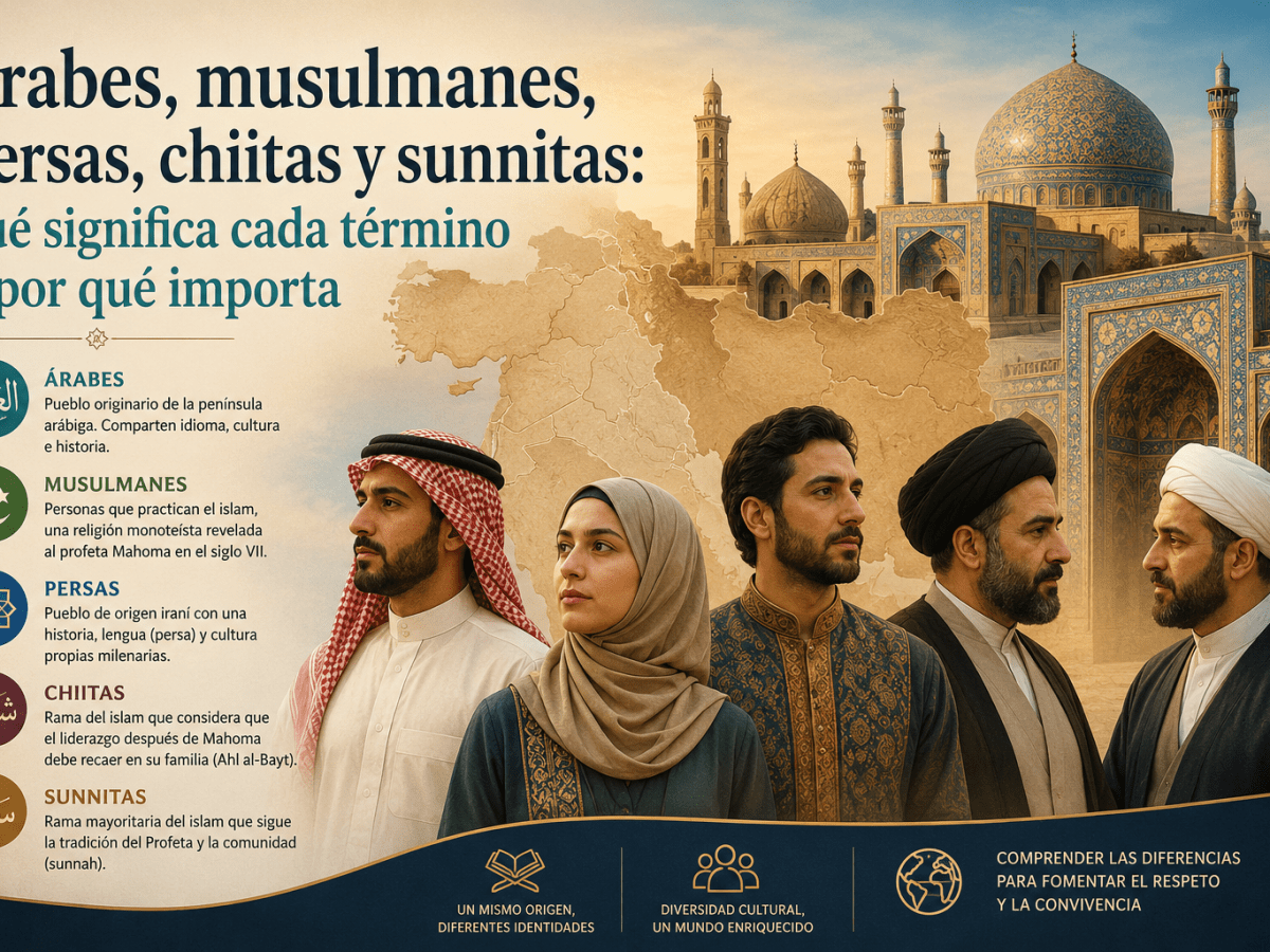 Árabes, musulmanes, persas, chiitas y sunnitas: qué significa cada término y por qué importa