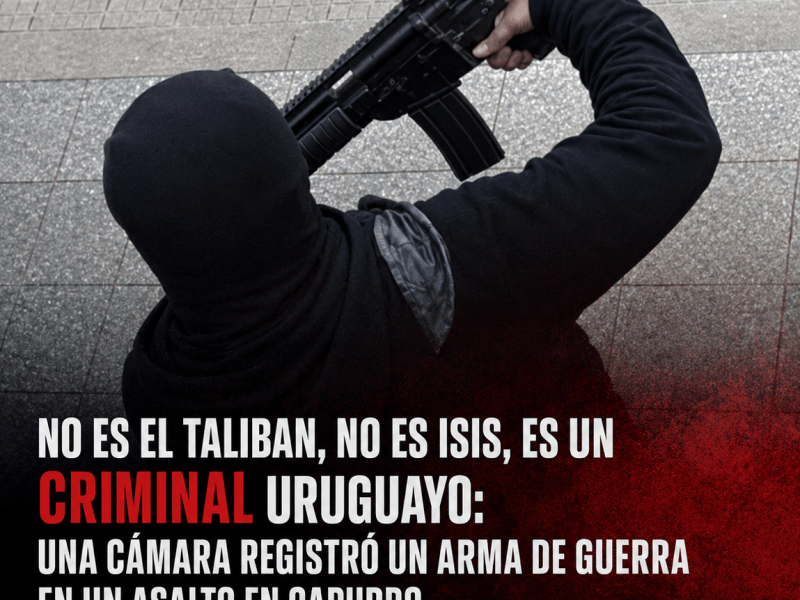 Fusiles de asalto en Montevideo: CUANDO LA PROSPECTIVA DEJA DE SER ADVERTENCIA
