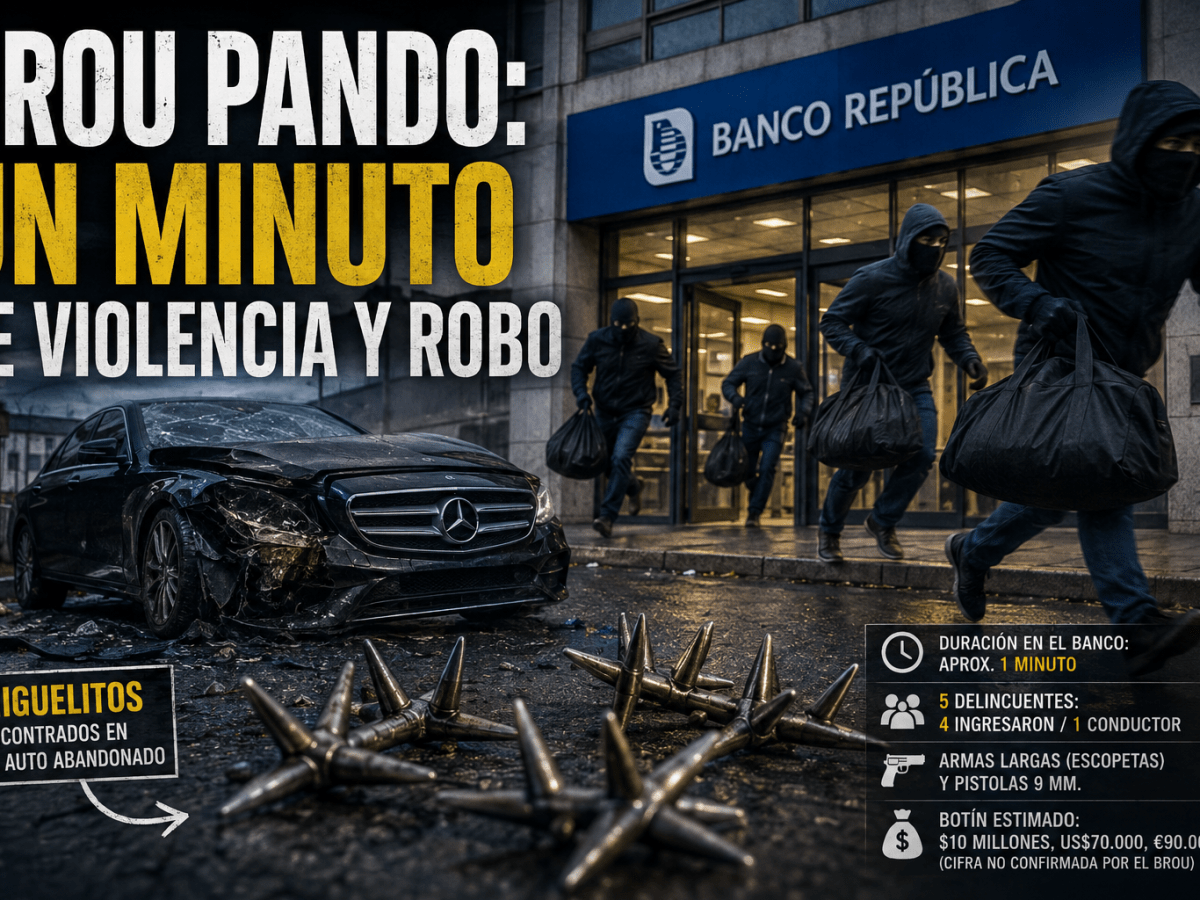BROU Pando: una nueva línea roja en la seguridad uruguaya